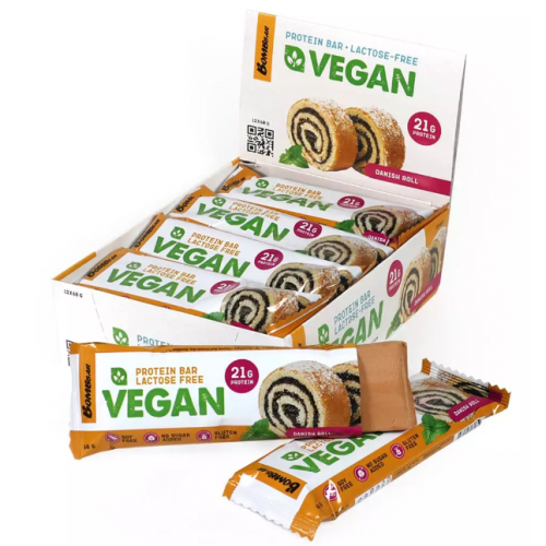 Bombbar Протеиновый батончик Vegan 60 g, 60 г