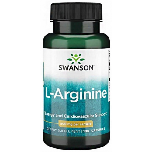 Swanson L-Arginine 500 mg, 100 капс