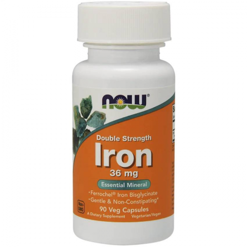 NOW Iron 36 мг, 90 капс