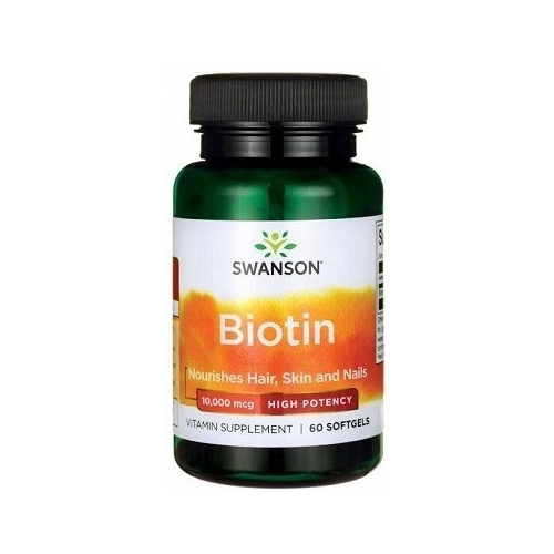 Swanson Biotin-Hi Protency 10 000 mcg, 60 капс