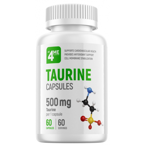 4Me Nutrition Taurine 500 mg, 60 капс