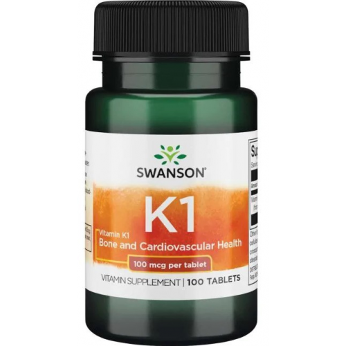 Swanson Vitamin K-1 100 mcg, 100 таб