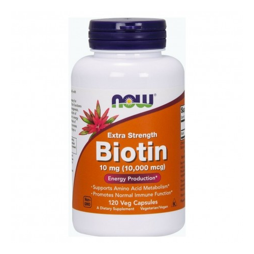 NOW Biotin 10000 мкг, 120 капс