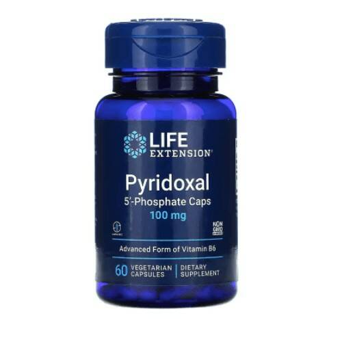 LIFE Extension Pyridoxal 5'-Phosphate Caps 100 mg, 60 капс