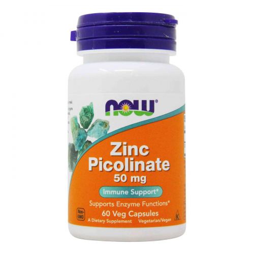 NOW Zinc Picolinate, 50 mg, 60 капс