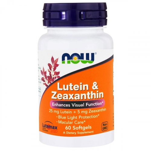 NOW Lutein & Zeaxanthin, 60 капс
