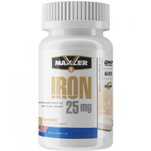 Maxler Iron 25 мг, 90 капс