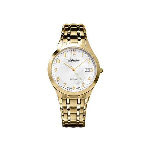 Швейцарские наручные мужские часы Adriatica 1236.1123Q. Коллекция Gents