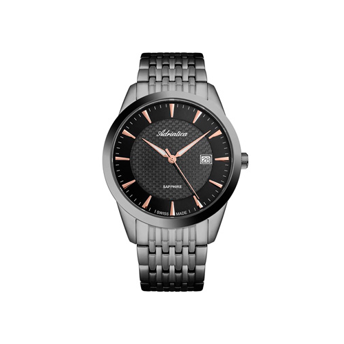 Швейцарские наручные мужские часы Adriatica 1288.S1R4Q. Коллекция Gents