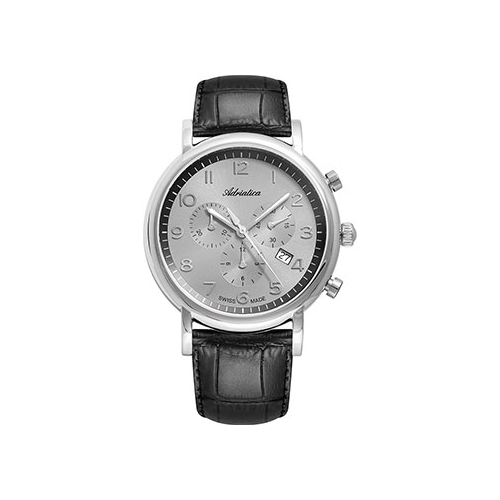 Швейцарские наручные мужские часы Adriatica 8297.5227CH. Коллекция Chronograph