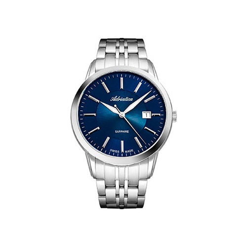Швейцарские наручные мужские часы Adriatica 8306.5115Q. Коллекция Classic