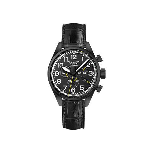 Швейцарские наручные мужские часы Aviator V.2.25.5.169.4. Коллекция Airacobra P45 Chrono