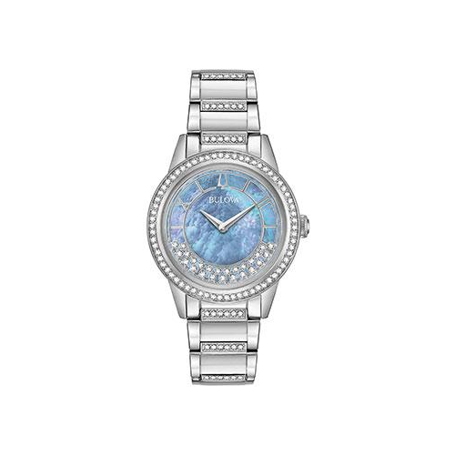 Японские наручные женские часы Bulova 96L260. Коллекция Crystal Ladies