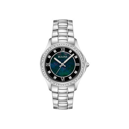 Японские наручные женские часы Bulova 96L266. Коллекция Crystal Ladies