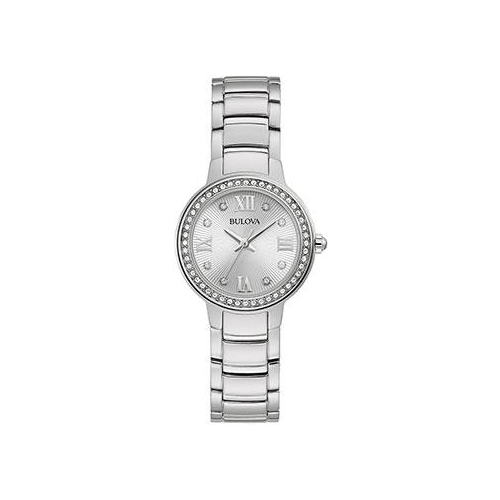 Японские наручные женские часы Bulova 96L280. Коллекция Crystal Ladies