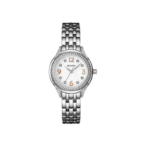Японские наручные женские часы Bulova 96L212. Коллекция Crystal Ladies
