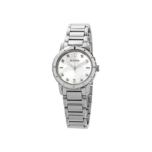 Японские наручные женские часы Bulova 96P194. Коллекция Diamonds