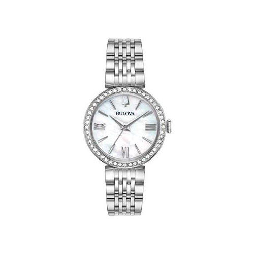 Японские наручные женские часы Bulova 96X153. Коллекция Crystal Ladies