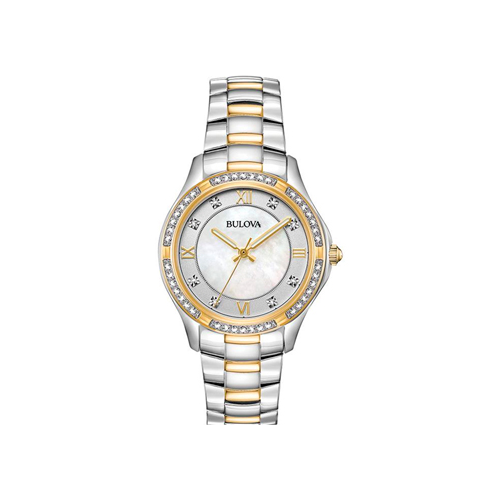 Японские наручные женские часы Bulova 98L255. Коллекция Crystal Ladies