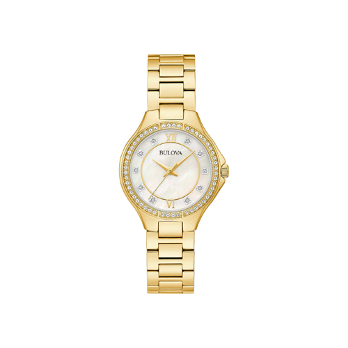 Японские наручные женские часы Bulova 98L295. Коллекция Crystal Ladies