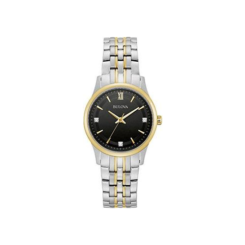 Японские наручные женские часы Bulova 98P196. Коллекция Diamonds
