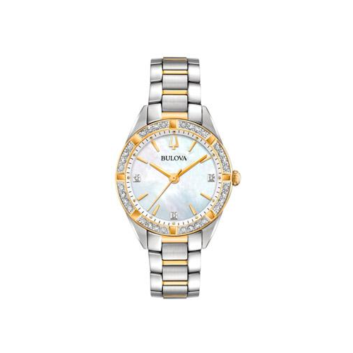 Японские наручные женские часы Bulova 98R263. Коллекция Sutton
