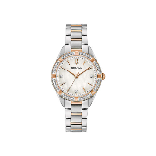 Японские наручные женские часы Bulova 98R281. Коллекция Sutton