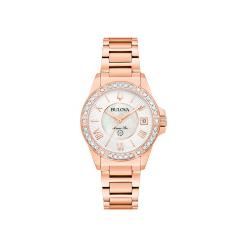 Японские наручные женские часы Bulova 98R295. Коллекция Marine Star