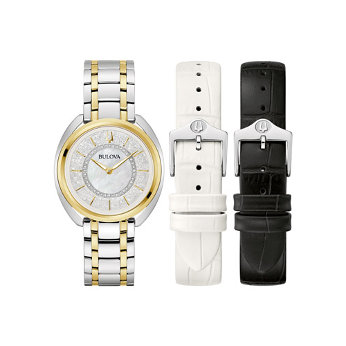 Японские наручные женские часы Bulova 98X134. Коллекция Duality
