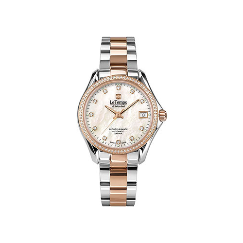 Швейцарские наручные женские часы Le Temps LT1033.45BT02. Коллекция Sport Elegance Automatic
