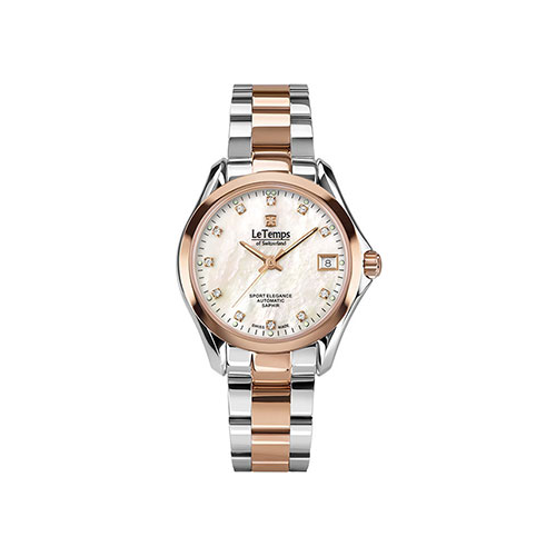 Швейцарские наручные женские часы Le Temps LT1033.48BT02. Коллекция Sport Elegance Automatic