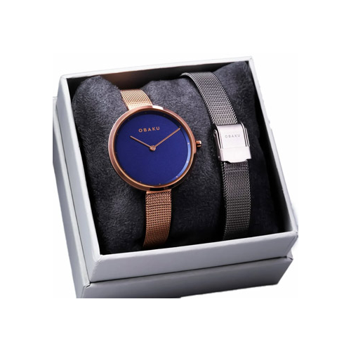 fashion наручные женские часы Obaku V227LXVLMV-SET. Коллекция Ultra Slim