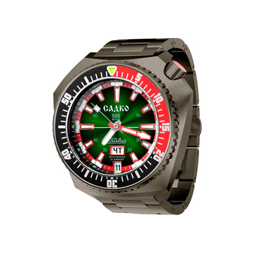 Российские наручные мужские часы Slava 5006169-100-2427. Коллекция Садко