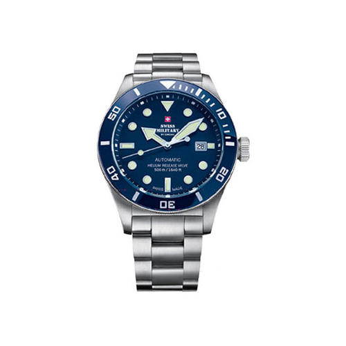 Швейцарские наручные мужские часы Swiss Military SMA34075.02. Коллекция Diver