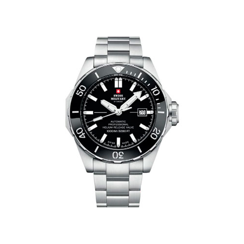 Швейцарские наручные мужские часы Swiss Military SMA34092.01. Коллекция Diver 1000m