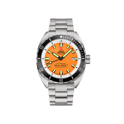 Швейцарские наручные мужские часы Swiss Military SMA34100.04. Коллекция Titanium 300