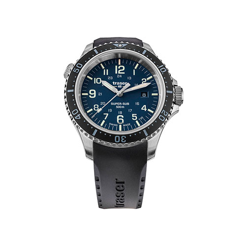 Швейцарские наручные мужские часы Traser TR.109374. Коллекция Diver