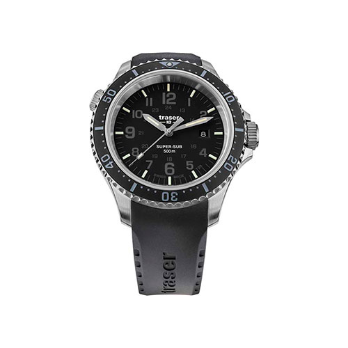 Швейцарские наручные мужские часы Traser TR.109377. Коллекция Diver