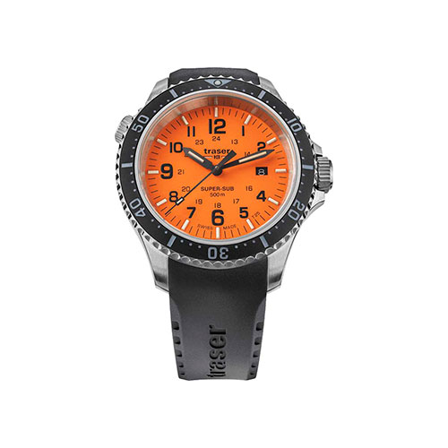 Швейцарские наручные мужские часы Traser TR.109380. Коллекция Diver
