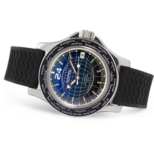 Российские наручные мужские часы Vostok 2431.00-13027A. Коллекция Амфибия