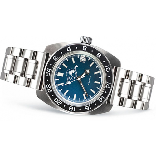 Российские наручные мужские часы Vostok 2431.00-17003B. Коллекция Амфибия