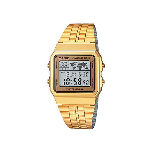 Японские наручные мужские часы Casio A500WGA-9. Коллекция Vintage