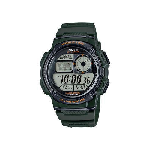 Японские наручные мужские часы Casio AE-1000W-3A. Коллекция Digital