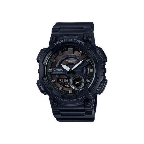 Японские наручные мужские часы Casio AEQ-110W-1B. Коллекция Ana-Digi