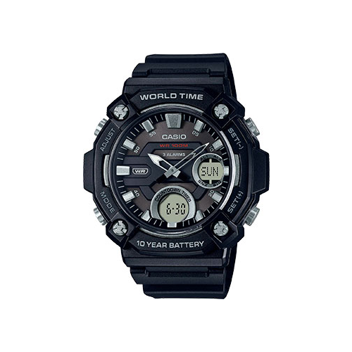 Японские наручные мужские часы Casio AEQ-120W-1A. Коллекция Ana-Digi