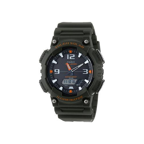 Японские наручные мужские часы Casio AQ-S810W-3A. Коллекция Ana-Digi