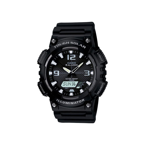 Японские наручные мужские часы Casio AQ-S810W-1A2. Коллекция Ana-Digi