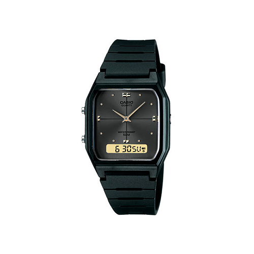 Японские наручные мужские часы Casio AW-48HE-1A. Коллекция Ana-Digi