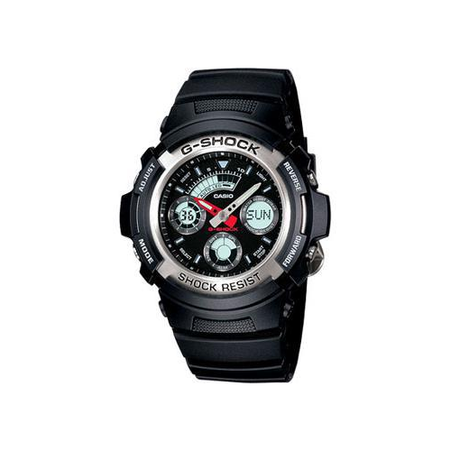 Японские наручные мужские часы Casio AW-590-1A. Коллекция G-Shock