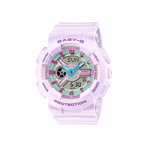 Японские наручные женские часы Casio BA-110XPM-6A. Коллекция Baby-G